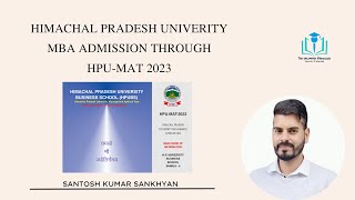 HPUMAT 202325 Notification released for admissions in MBA ProgramHPUBSMBAHPUsksankhyan [upl. by Nitsirt]