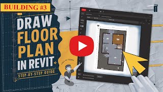 Building 3  Part1  How to draw 2D Floor Plan in Revit  Tutoriall [upl. by Thissa86]