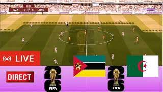 Algérie vs Mozambique en direct Éliminatoires de la Coupe du monde Résultat du match pes 2021 [upl. by Caressa]