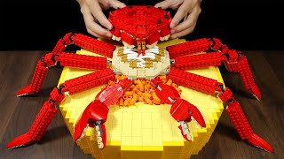 MASSIVE King Crab in 1 vs 5000 Mac and Cheese Parmesan Wheel  Lego Cooking ASMR [upl. by Lili]