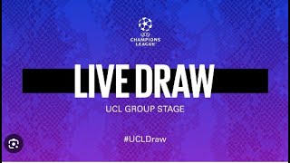 UEFA CHAMPIONS LEAGUE LIVE DRAW [upl. by Prebo]