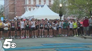 Bentonville hosts 14th annual half marathon [upl. by Ssor]