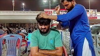 Head Massage For Relaxation  ASMR Head Massage  Street Head Massage  Traditional Head Massage [upl. by Aihsenot]