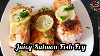 Salmon fish fry recipe in Tamil  Fish fry recipe  Kalai Cholai [upl. by Aiciled]