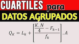 🚀CUARTILES para datos AGRUPADOS y como calcularlos FÁCILMENTE😱 Ejercicio Resuelto [upl. by Mudenihc]