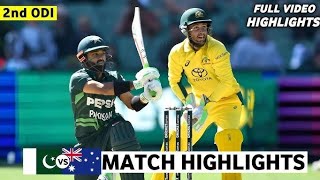 Pakistan win by 9 wickets against Australia in 2nd ODI  AUSvPAKOnStar [upl. by Al]