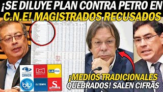 SE DILUYE PLAN PARA TUMBAR A PETRO EN CNE ¡MAGISTRADOS RECUSADOS MEDIOS TRADICIONALES QUEBRADOS [upl. by Eiruam267]