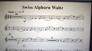 quotSwiss Alphorn Waltzquot for Alphorn and brass orchestra [upl. by Frum835]