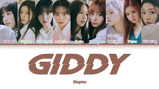 Kep1er Giddy Lyrics 케플러 Giddy 가사 [upl. by Eeliah]