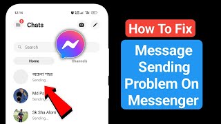 How To Fix Message Sending Problem On Messenger 2024  Messenger Message Not Sending [upl. by Anyal]