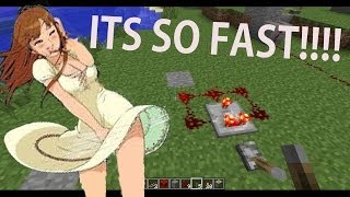 Minecraft Super Fast Redstone Clock Tutorial [upl. by Innad968]