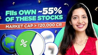 2 stocks with highest FII holdings  Market cap over ₹20000 Cr [upl. by Aettam988]