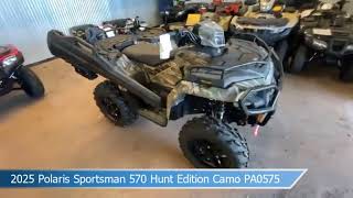 2025 Polaris Sportsman 570 Hunt Edition Camo PA0575 [upl. by Adirem779]