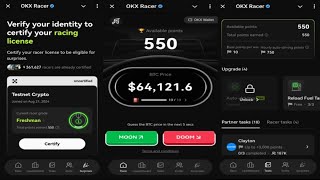 OKX Racer  Guess The Correct Price To Earn Points And Suprises  New Telegram Airdrop Mining Bot [upl. by Tifanie]