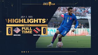 United States 60 Trinidad and Tobago  HIGHLIGHTS  2023 Gold Cup [upl. by Gautea]