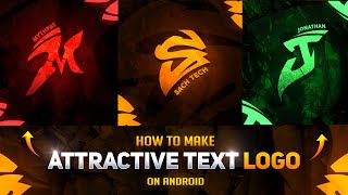 Make This Attractive🔥 Text Logo in Android  Create Text Logo  Text Logo Tutorial in Android [upl. by Aramo]