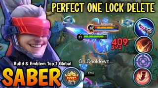 WTF DAMAGE 😱 Saber New Buffed is OVERPOWERED  Build Top 1 Global Saber [upl. by Netniuq476]