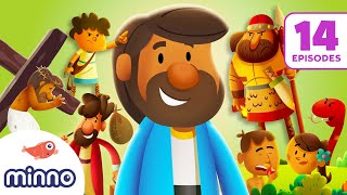 🔴 14 AMAZING Kids Bible Stories from Genesis to Jesus to Acts  2 HOURS of Bible Stories for Kids [upl. by Lanos]