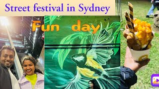 A street festival in Sydney 🇦🇺 sydneylife vlog streetfood lifetalks217 [upl. by Ayekahs704]