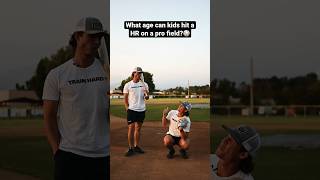 What age can kids first hit MLB HRs baseball baseballlife [upl. by Stephine]