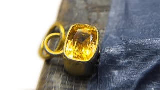 How to Bezel Set a Faceted Gemstone with Square CornersLevel and With Smooth Corners [upl. by Norman]