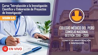 CURSO INTRODUCCIÓN A LA INVESTIGACIÓN CIENTÍFICA Y ELABORACIÓN DE PROYECTOS DE INVESTIGACIÓN [upl. by Ailliw]