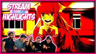 STREAMERS REACTION TO THE MONIKA JUMPSCARE  DOKI DOKI LITERATURE CLUB HIGHLIGHTS [upl. by Euk]