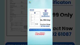 Tenant Police Verification india29servicecentre [upl. by Aicac]