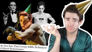 whats wrong with Eddie Redmayne in CABARET  about the response to his performance as the Emcee [upl. by Clynes]