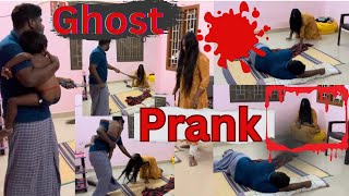 Ghost 👹 prank gone wrong ☠️ husband and wife prank on tamil 👺 viralvideo ytshorts funny prank [upl. by Desiri]