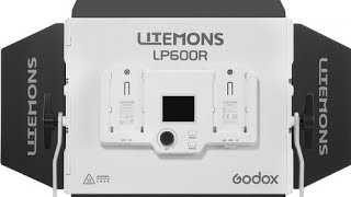 godox litemons lp600r 60w led RGB CCT SFX LED panel with barndoors Ac dc power options [upl. by Anon]