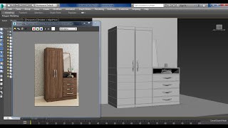 3dsMax Tutorials Tutorial on Modeling a Multipurpose Wardrobe Almirah in 3dsmax  For Beginners [upl. by Mcspadden534]