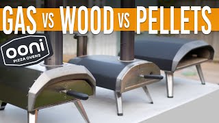 OONI Gas vs Wood vs Pellets Comparison amp Real Time Cook [upl. by Bourn]