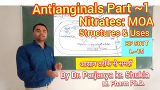 Nitrates  Antianginal Vasodilators  Mechanism of Action  Structures amp Uses  BP 501T  L15 [upl. by Myrtie369]