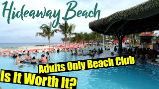 Hideaway Beach Perfect Day At CocoCay Adults Only Area 2024 Tour amp Review with The Legend [upl. by Nauqe]