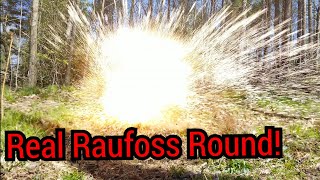 Raufoss round vs 2inch steel plate [upl. by Delmore]