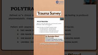 Highlight from Dr Ravinder Dimri on Survey Trauma  Conceptual Orthopedics  Orthopedic Residency [upl. by Damian51]