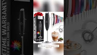 Powerful Milk Frother Wand  Ultra Fast Handheld Drink Mixer  Electric Whisk [upl. by Candyce]