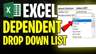 How to Create Dependent Drop Down List in Excel  EASY METHOD 2024 [upl. by Ahsaek]