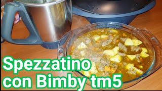 Ricetta Spezzatino con Bimby tm5 o Monsieur Cuisine Connect del Lidl [upl. by Elbertina]