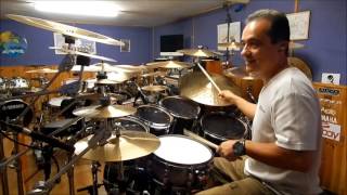 Louis Bertignac Ces idées la drum cover Franck Cascalès [upl. by Joyan]