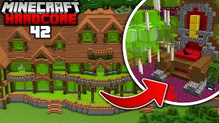 I Built a MANSION out of MELONS in Minecraft Hardcore Part Two 42 [upl. by Isborne]