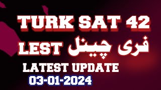 turksat 42e channel list 2023  turksat 42e setting on 2 feet dish [upl. by Onyx]