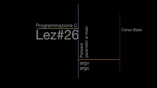 argc argv Programmazione C lez26 [upl. by Phaidra]