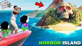 Shinchan And Franklin Visit The HORROR Island In GTA 5 [upl. by Odnarb]