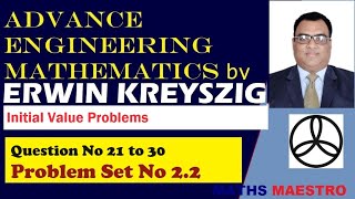 Erwin Kreyszig AEM Problem Set No 2 2 Q21 to Q30 engineeringmathematics  highermathematics [upl. by Animlehliw]