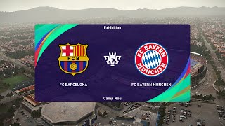 Barcelona vs FC Bayern München 23102024 UEFA Champions League PES 2021 [upl. by Maxie]