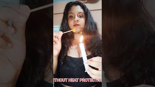 Testing If Heat Protecting Spray really works❓trending youtubeshorts viral shorts short diy [upl. by Ahsilam]