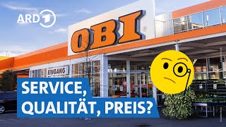 Wie gut ist Obi Deutschlands bekanntester Baumarkt im Check  Marktcheck SWR [upl. by Noneek]