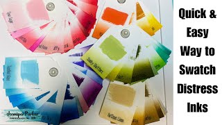 Distress Inks Oxides Free Swatching Tags Cricut Design Space File Organization [upl. by Arihat522]